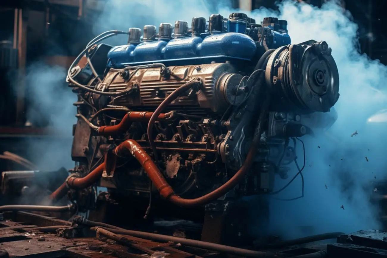 De ce scoate fum albastru un motor diesel
